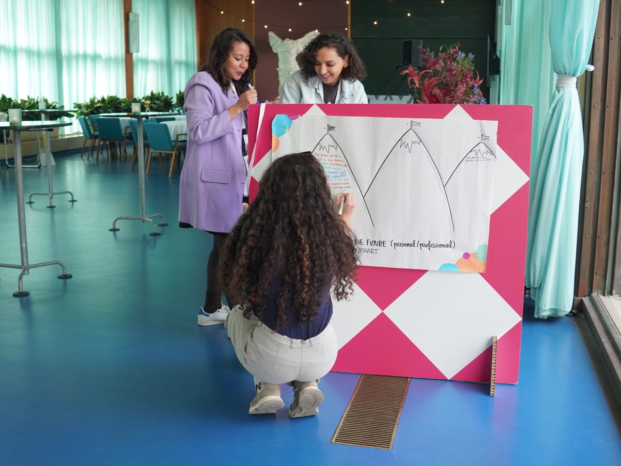 People making the group work